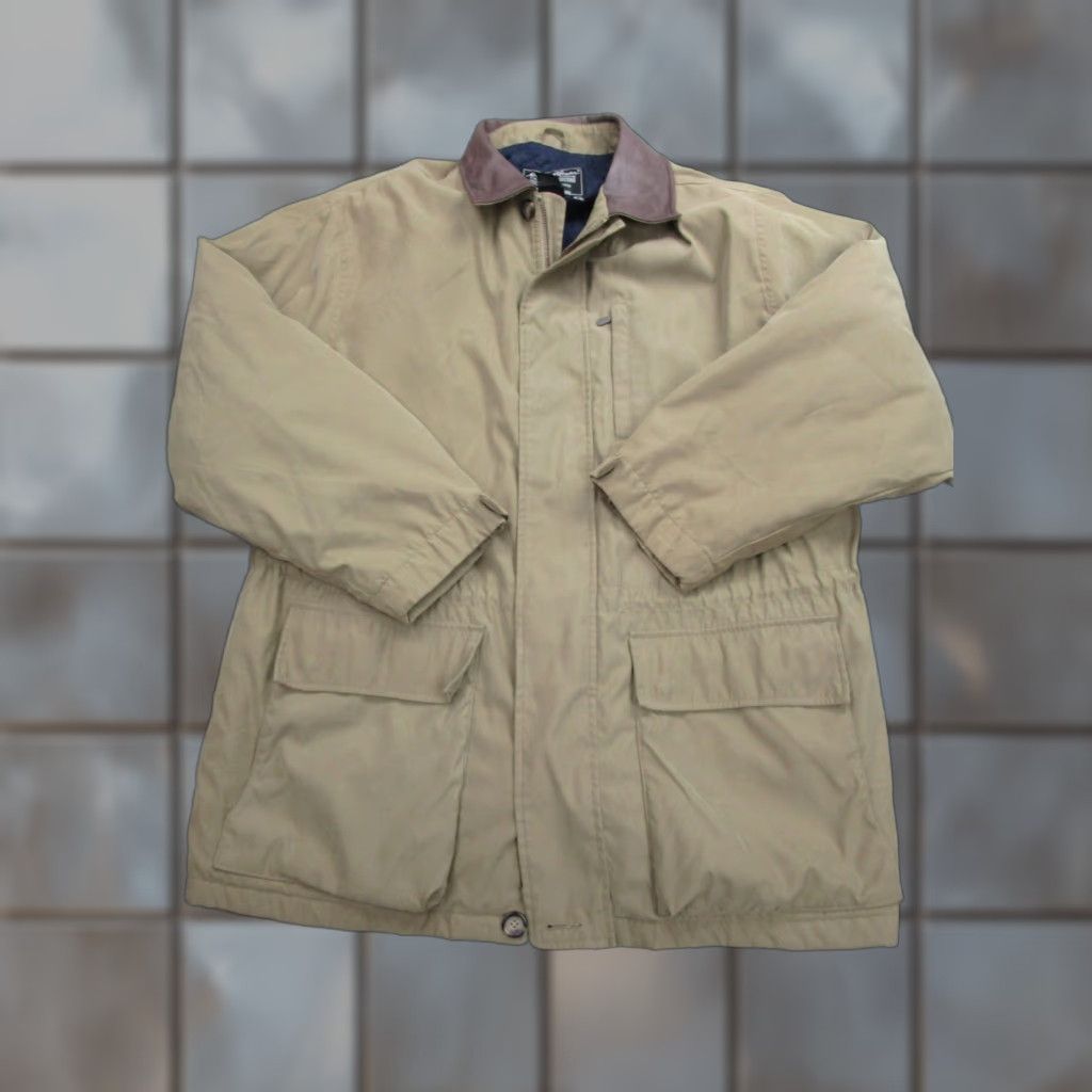 Eddie Bauer Eddie Bauer Jacket Mens XL Outdoor Outfitters Leather Collar Quilted Lined Coat Size US XL / EU 56 / 4 - 1 Thumbnail