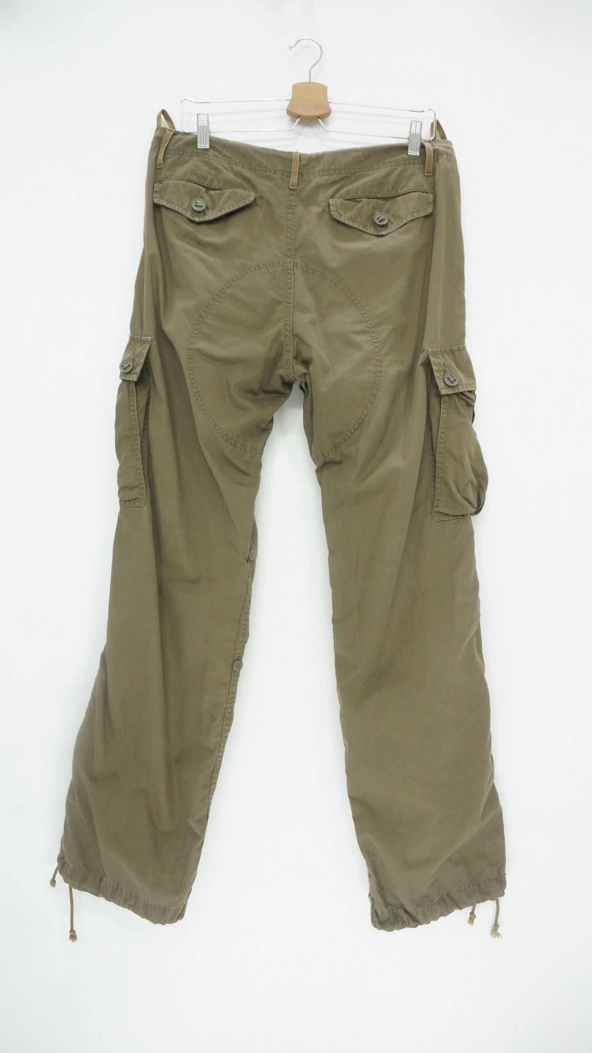 Japanese Brand BACK NUMBER Tactical Lightweight Roll Up Cargo Pants Size US 34 / EU 50 - 2 Thumbnail