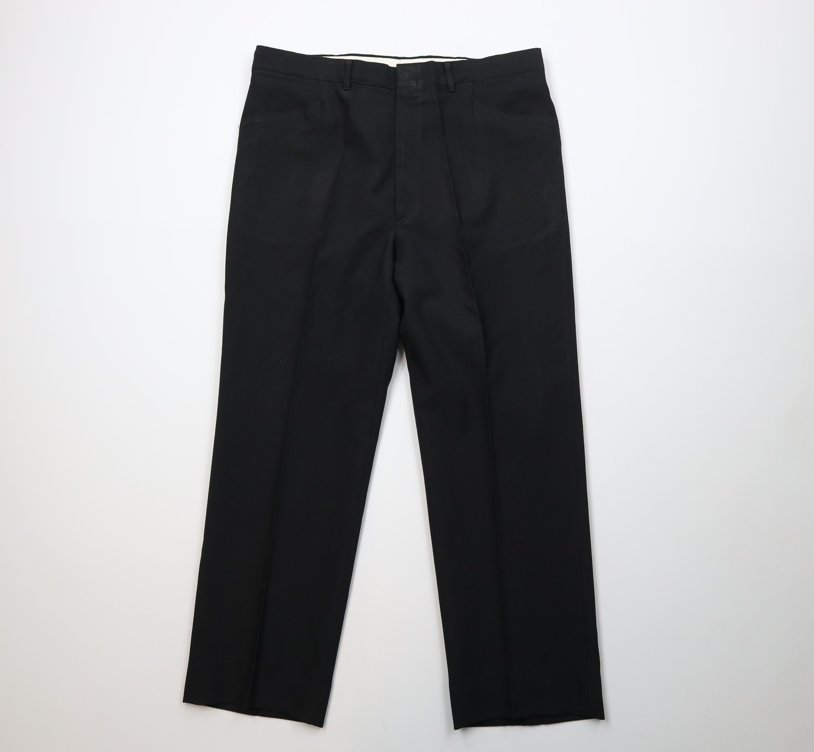 Vintage Vintage 70s Streetwear Knit Flared Wide Leg Chino Pants USA Size US 36 / EU 52 - 1 Thumbnail