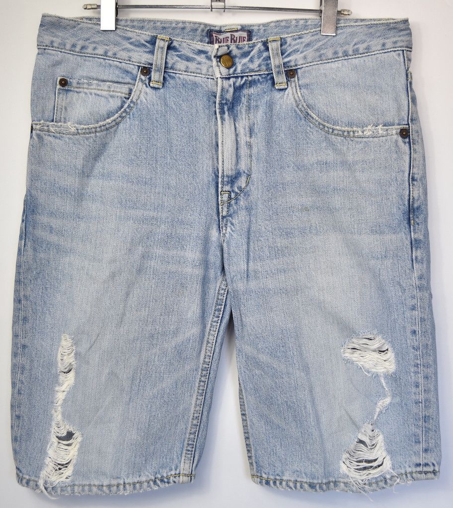 Blue Blue Japan damaged denim shorts 22631 - 444 58 Size US 31 - 2 Thumbnail