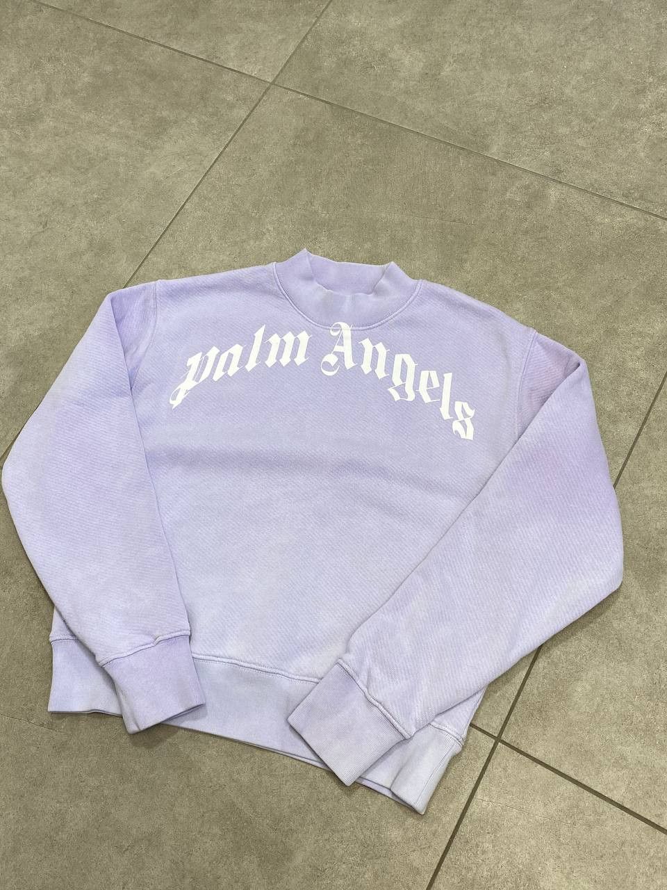 Palm Angels Palm Angels Curved Big Logo Purple Sweatshirt Size L / US 10 / IT 46 - 6 Thumbnail