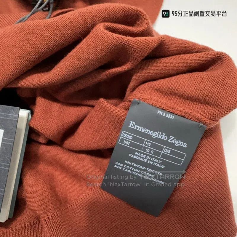 Ermenegildo Zegna Zegna FW22 Cashmere Blend Crewneck Sweater. Size US M / EU 48-50 / 2 - 3 Thumbnail