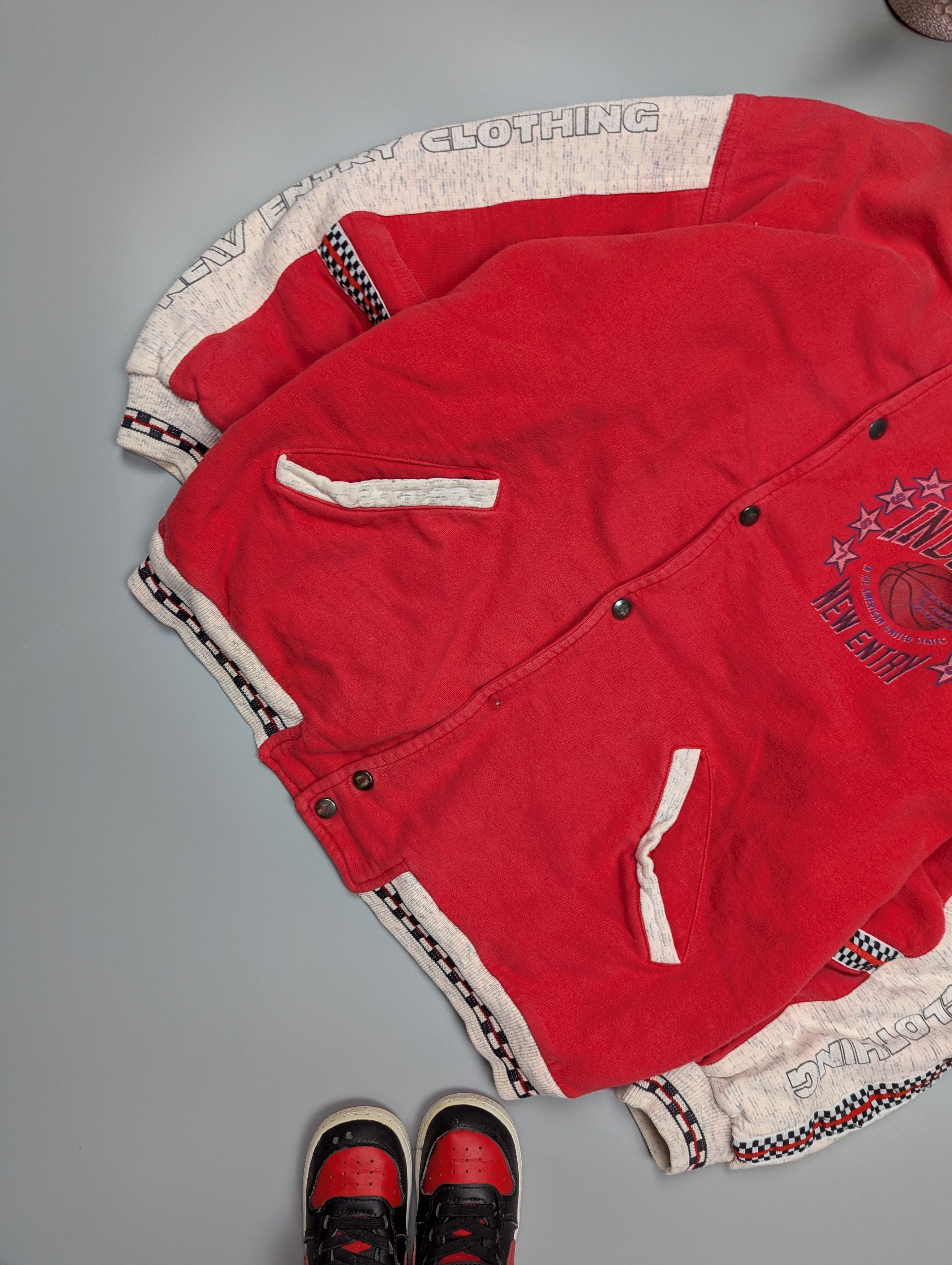 Vintage VTG Indiana Bomber Jacket M 90s Red Basketball Size US M / EU 48-50 / 2 - 6 Thumbnail