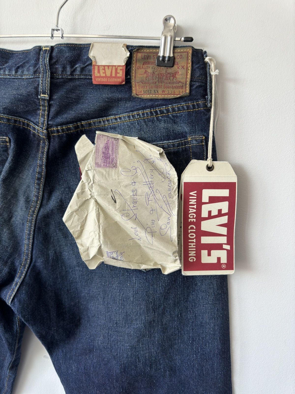 Levi's Vintage Clothing Levi Vintage 501z letter stitched on back pocket. Size US 34 / EU 50 - 6 Thumbnail