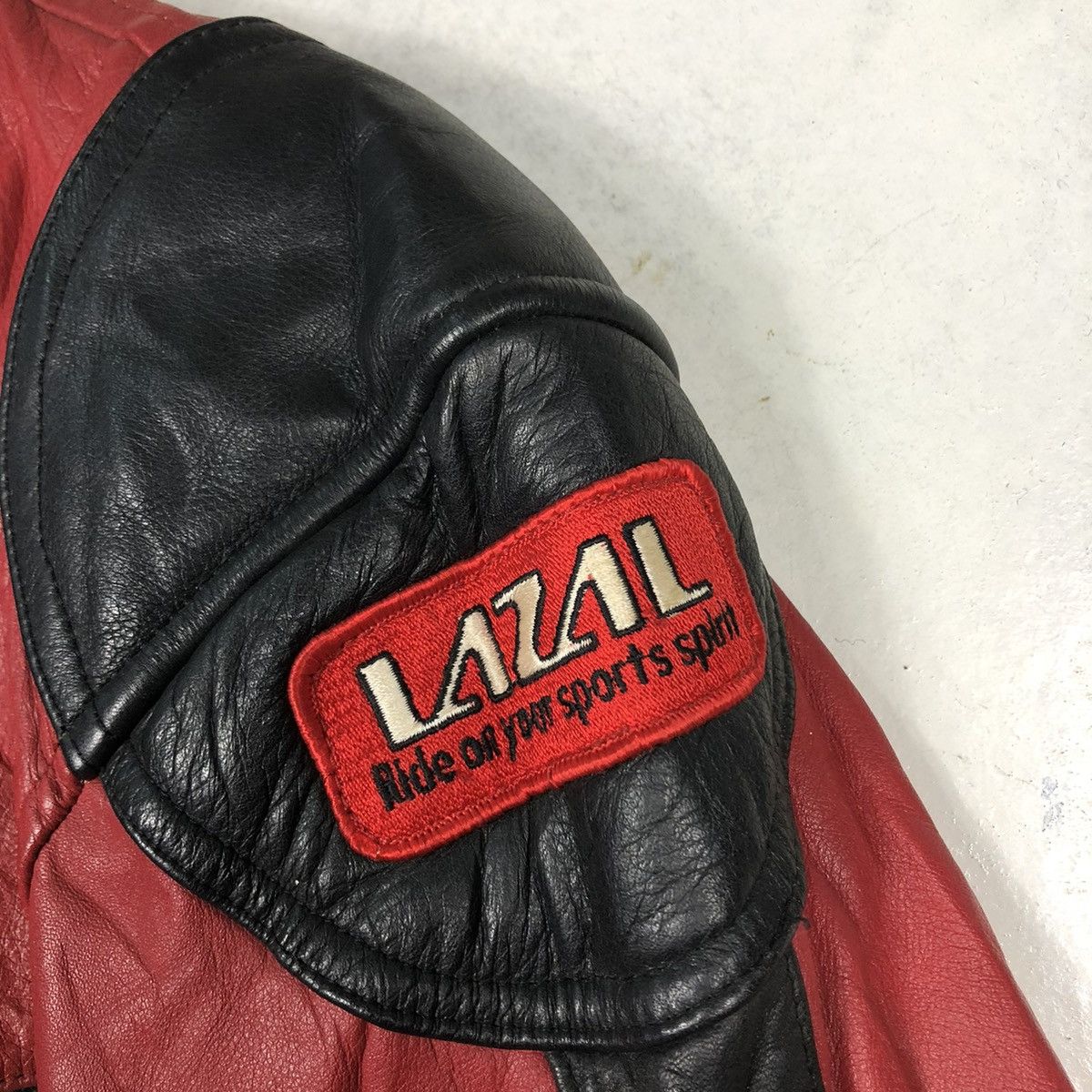 Kadoya 🔥VINTAGE CROPPED BIKER LEATHER JACKET LAZAL MOTORCROSS Size US L / EU 52-54 / 3 - 20 Thumbnail