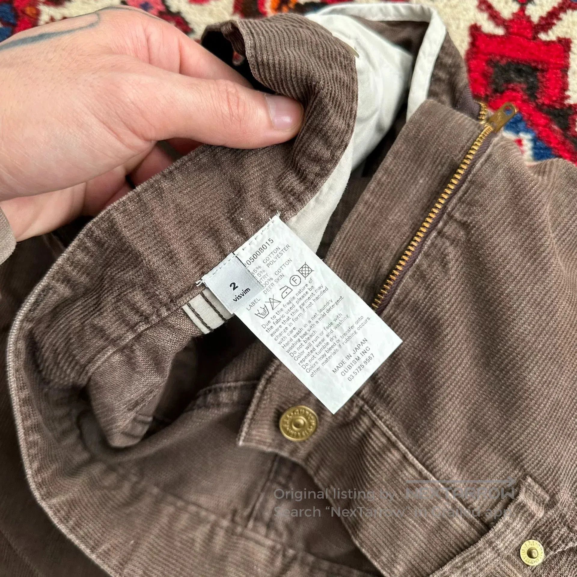 Visvim visvim 14aw fluxus 03 corduroy pants. Size US 26 / EU 42 - 6 Thumbnail