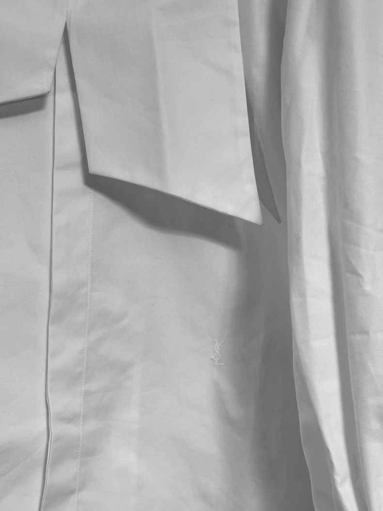 Saint Laurent Paris saint laurent paris size 38 23 FW show white big bow shirt Size S / US 4 / IT 40 - 2 Thumbnail