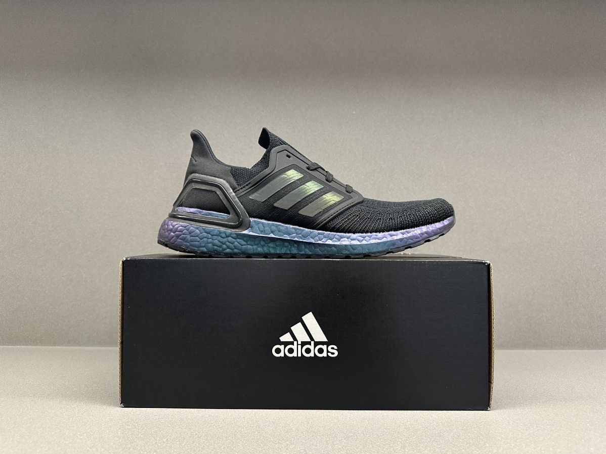 Adidas Adidas Ultra Boost 20 Black Signal Cyan Size US 7.5 / EU 40-41 - 3 Thumbnail