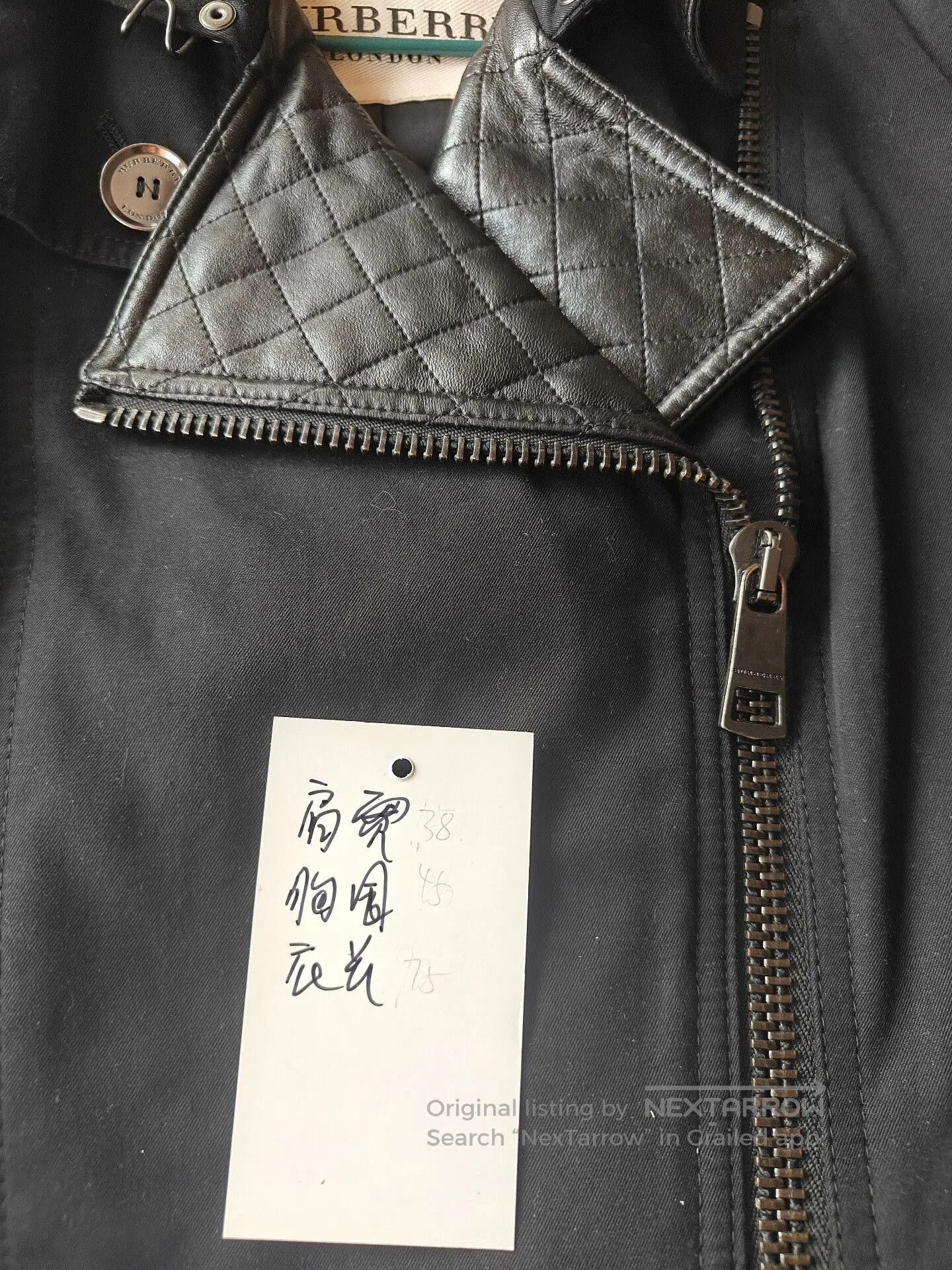 Burberry Burberry Leather Coat with Unique Detailing. Size US M / EU 48-50 / 2 - 5 Thumbnail