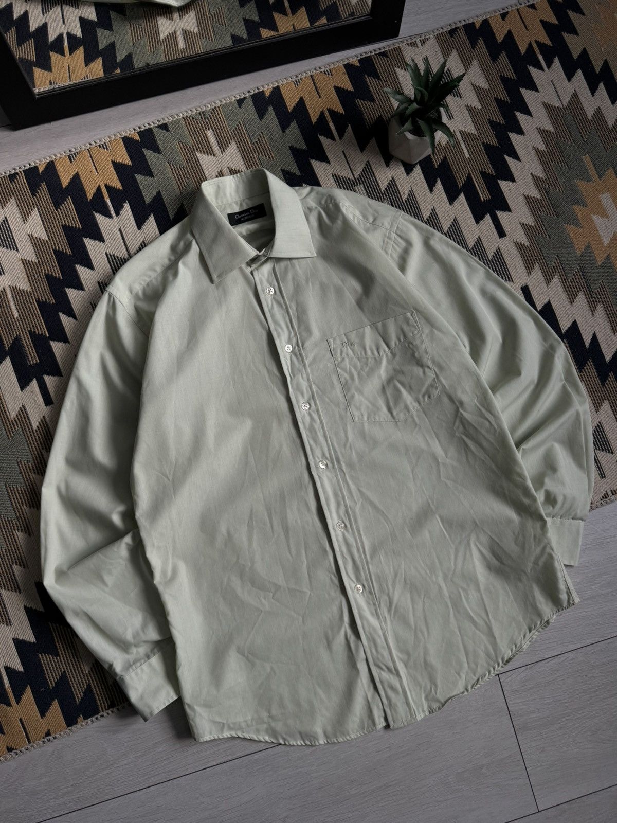 Christian Dior Monsieur Vintage Christian Dior Monsieur Button Up Shirt Size US L / EU 52-54 / 3 - 2 Thumbnail