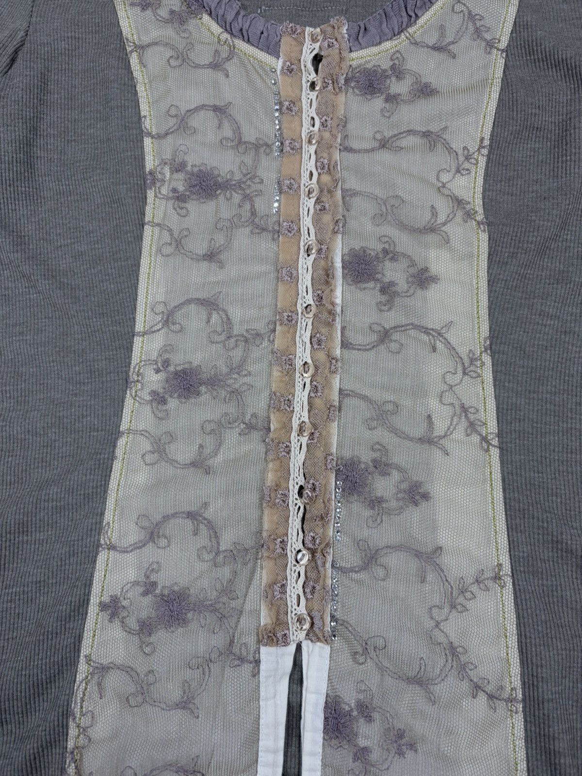 Elisa Cavaletti Elisa Cavaletti Fairycore Babydoll Boho Lace Ruffle Top L Size L / US 10 / IT 46 - 6 Thumbnail