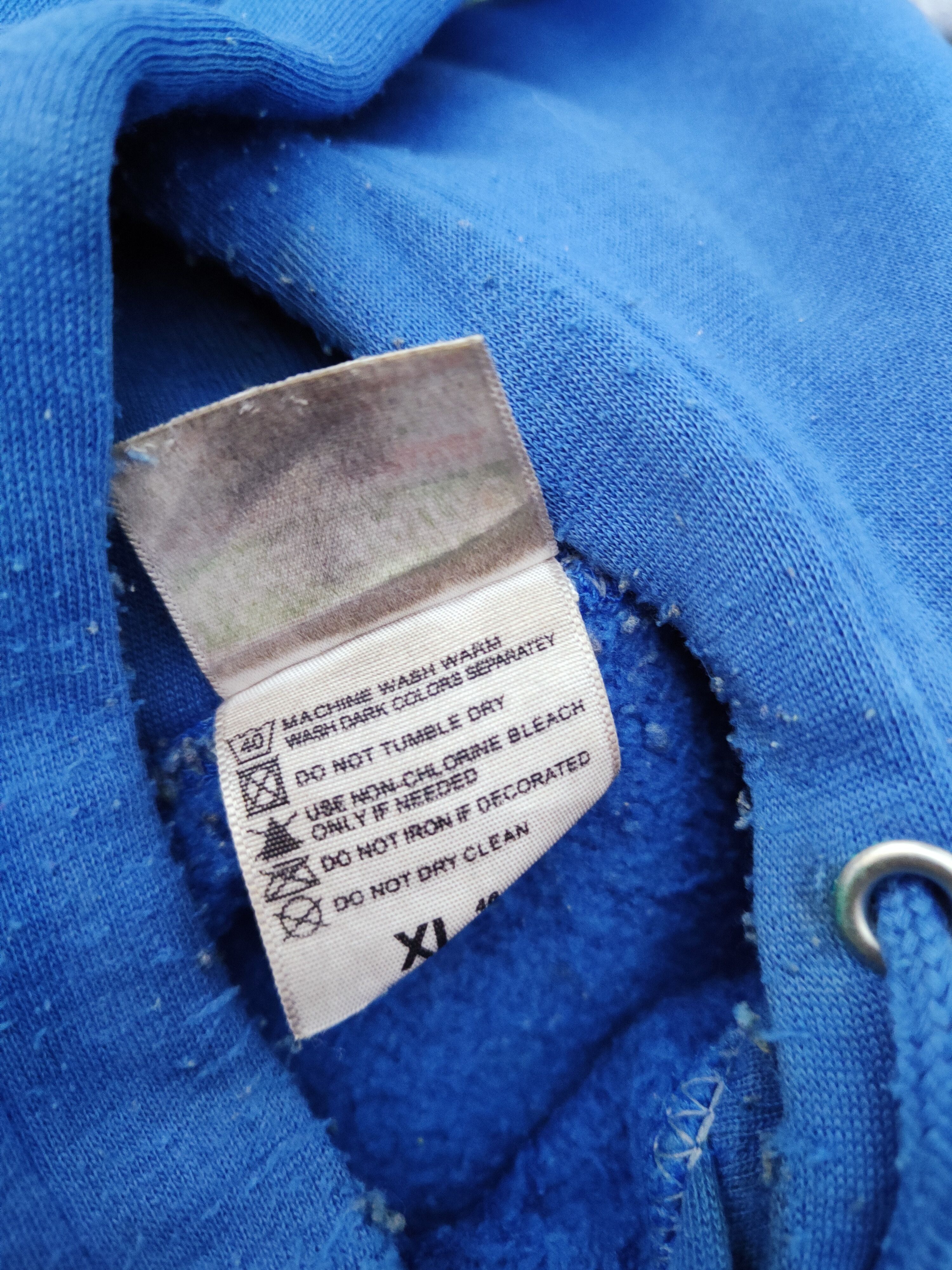 Japanese Brand × Vintage Vintage 💥 United Athle Blue Hoodie Sweatshirts Size US XL / EU 56 / 4 - 11 Thumbnail