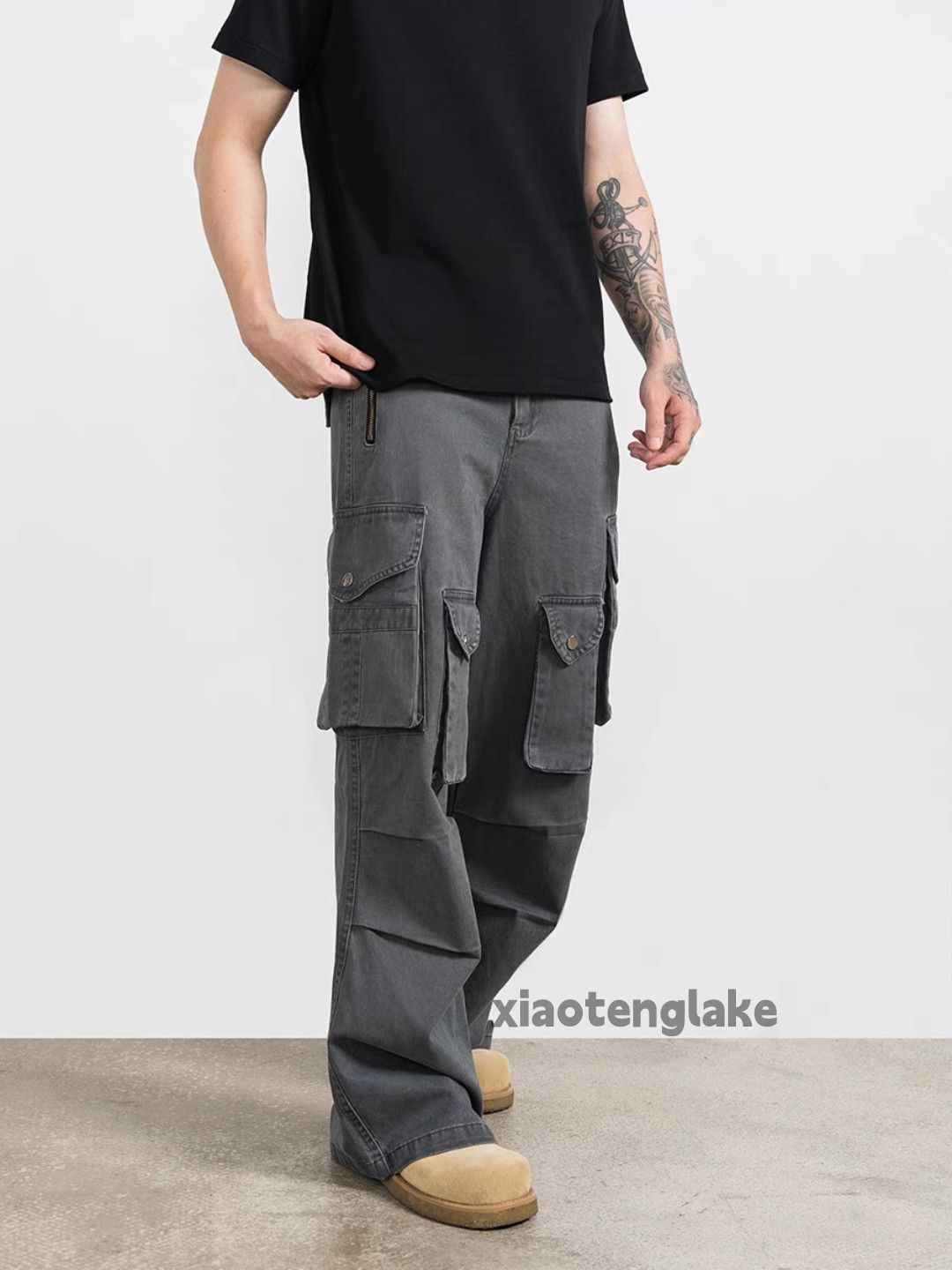 Designer × Japanese Brand × Vintage utility military outdoor skate hiphop flared cargo pants Size US 30 / EU 46 - 5 Thumbnail