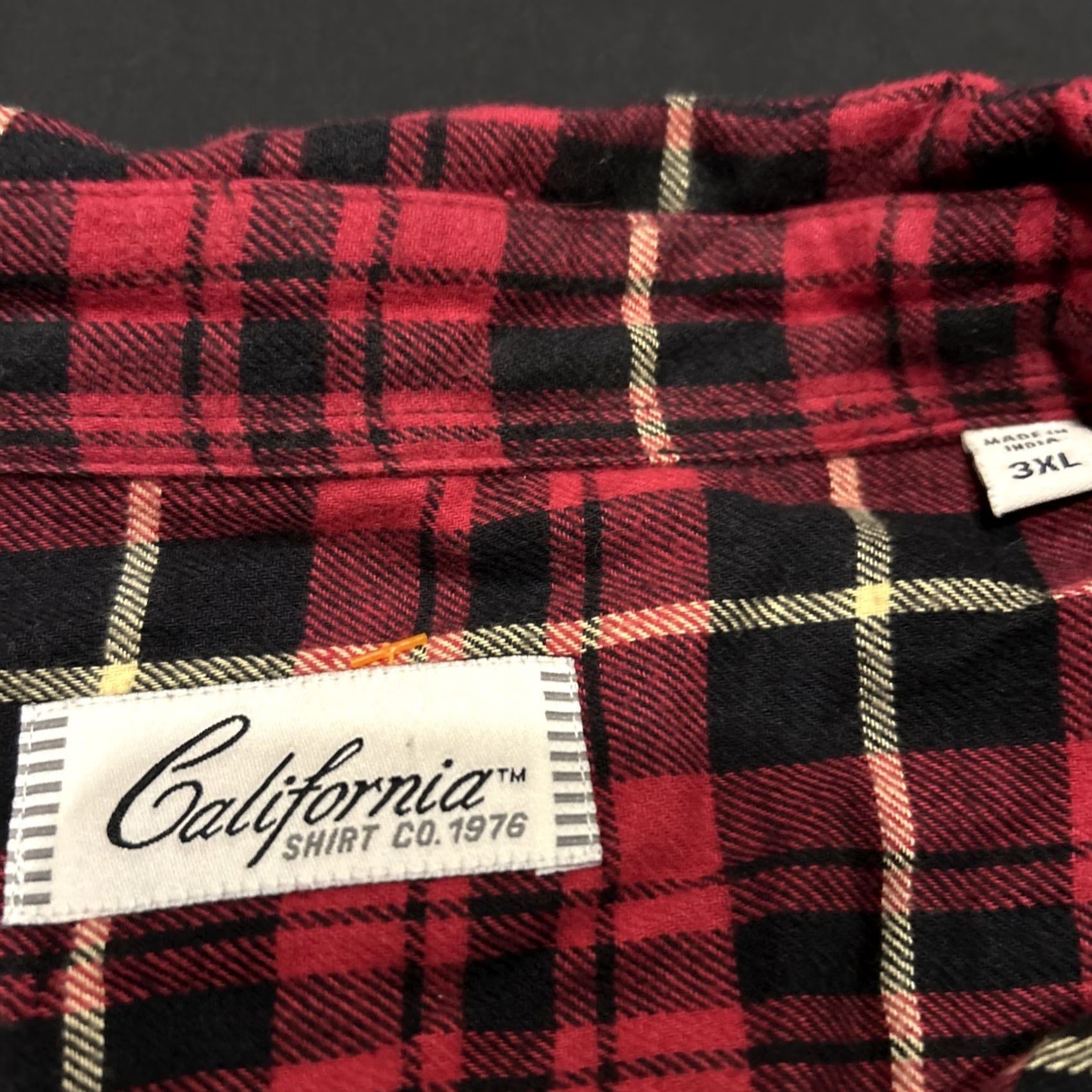 Vintage California Shirt Co Plaid Shirt Mens 3XL Red Long Sleeve Button Up 1976 A49 Size US XXL / EU 58 / 5 - 3 Thumbnail