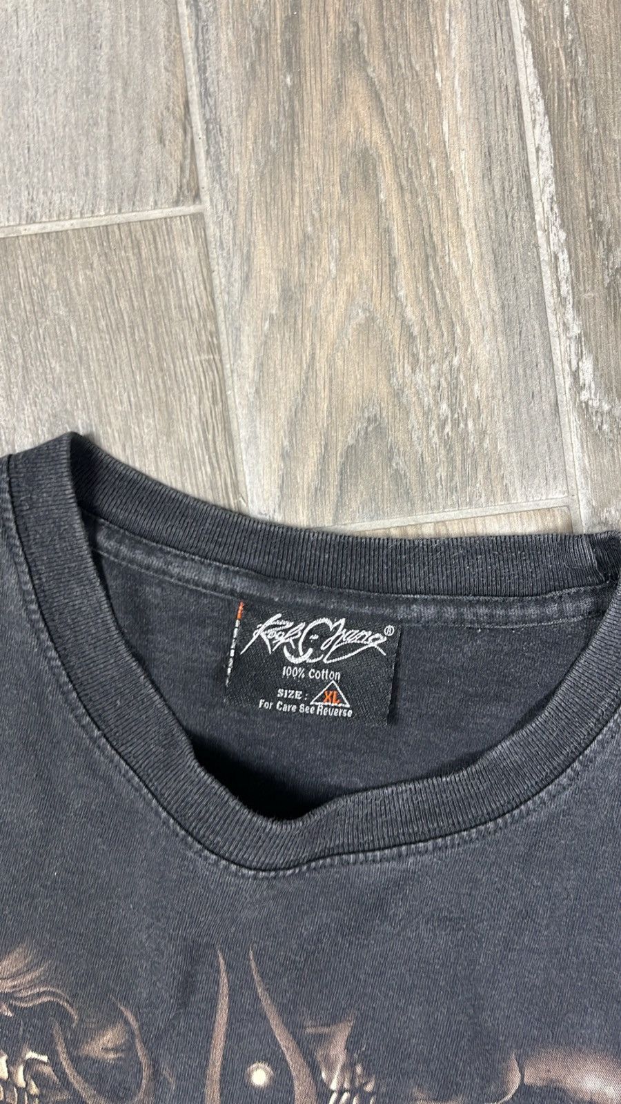 Vintage Vintage Rock Chaeng Skull full tee Size US XL / EU 56 / 4 - 4 Thumbnail