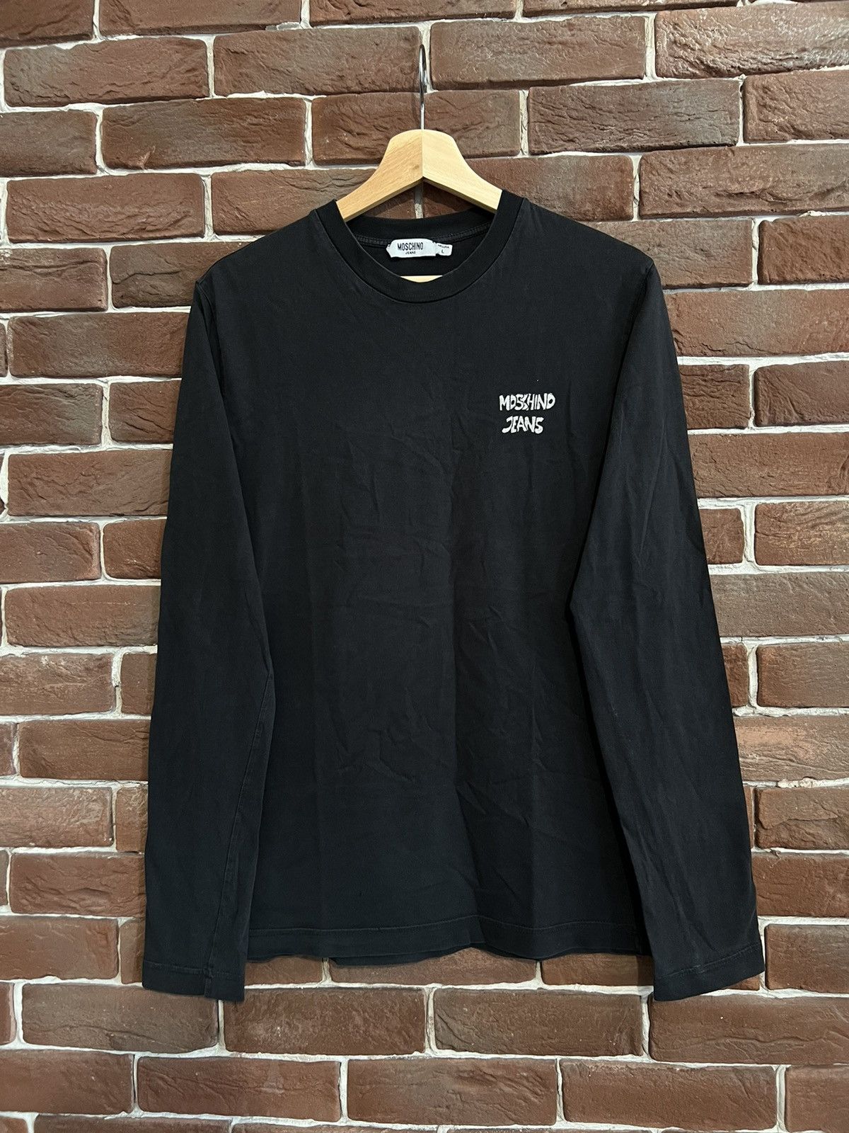 Moschino Vintage 90s Moschino Jeans Devil Cupid Long Sleeve Tshirt L Size US L / EU 52-54 / 3 - 2 Thumbnail