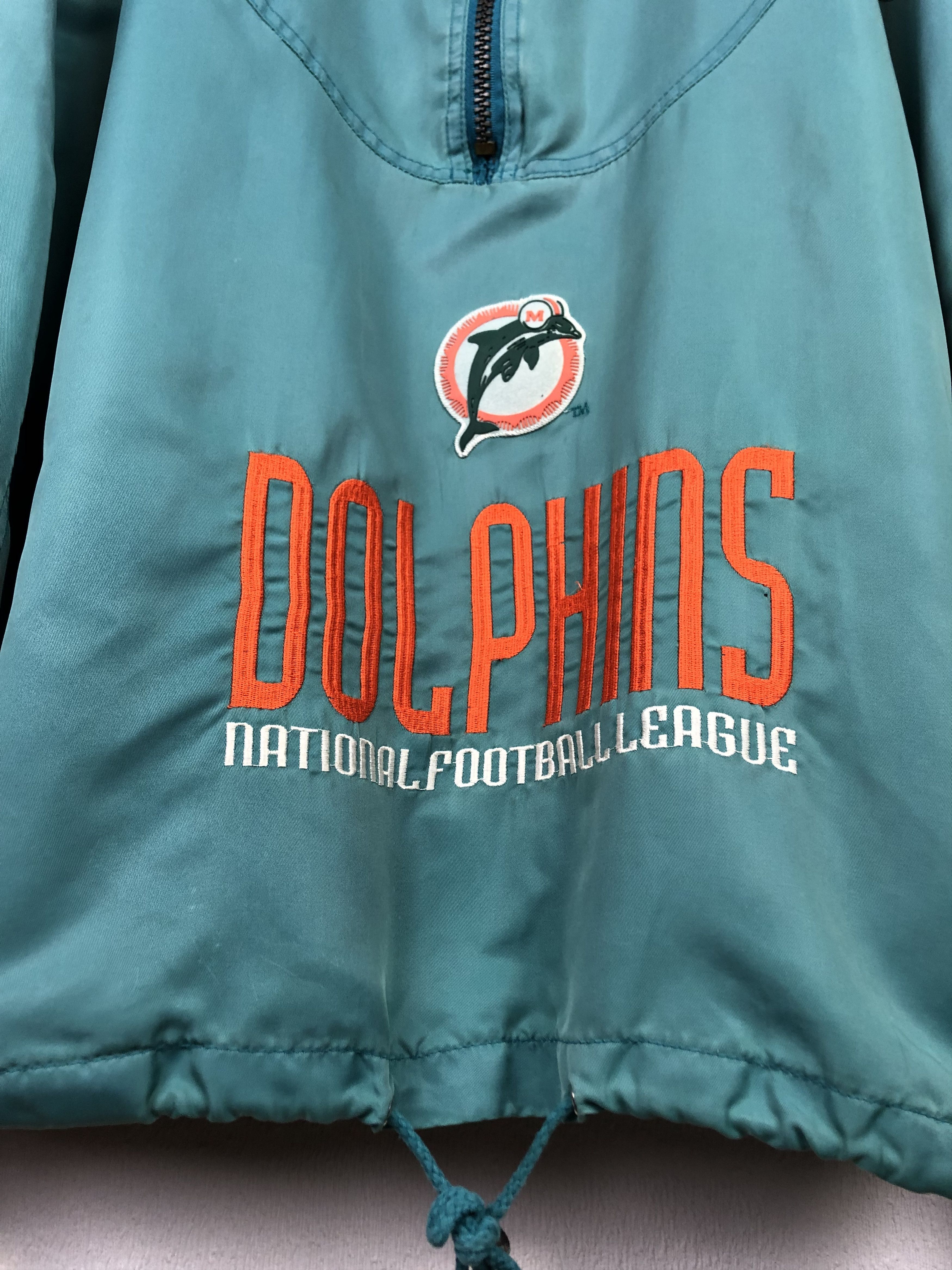 NFL Vintage 90's Miami Dolphins NFL Jacket Mens Bomber Size L Size US L / EU 52-54 / 3 - 3 Thumbnail