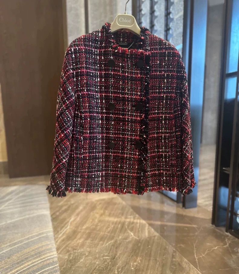 Alexander McQueen Alexander McQUEEN Coarse woolen small fragrant style dress, Size S / US 4 / IT 40 - 9 Thumbnail