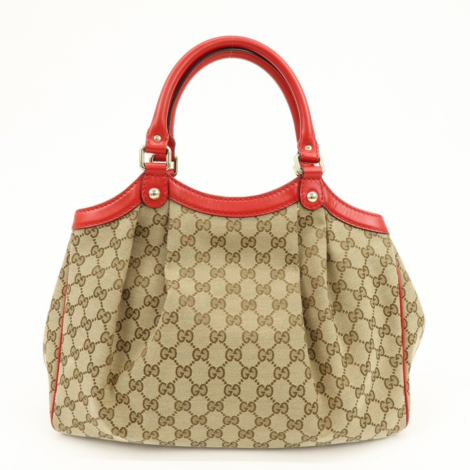 Gucci Gucci Sukey GG Canvas & Leather Tote Tan Size ONE SIZE - 2 Thumbnail