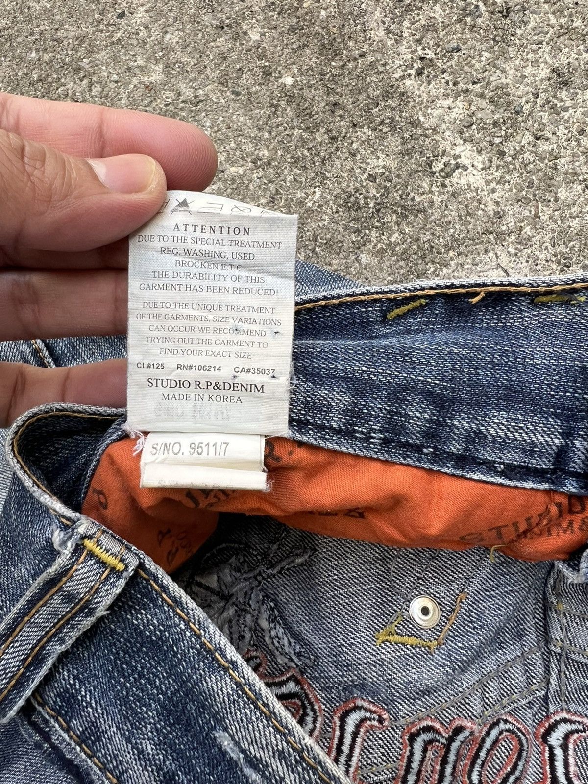 Japanese Brand 💥Studio RP Denim & Co Distress Jean Size US 29 - 22 Thumbnail