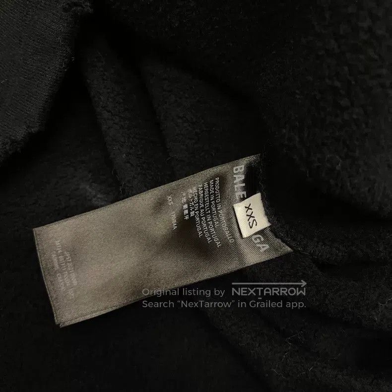 Balenciaga Balenciaga Black hooded sweatshirt Size US XXS / EU 40 - 5 Thumbnail