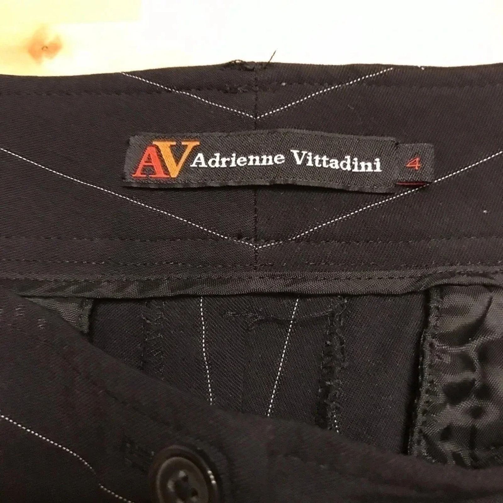 Other Adrienne Vittadini Pinstripe Dress Pants Career Size 27" / US 4 / IT 40 - 8 Thumbnail