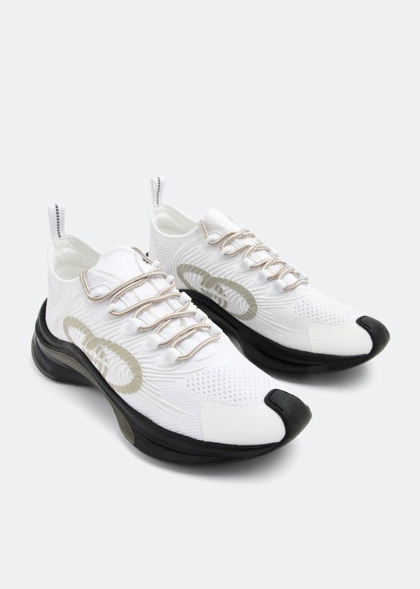 Gucci o1s1wg110225 GG Run Sneakers in White Size US 4 / IT 34 - 4 Thumbnail