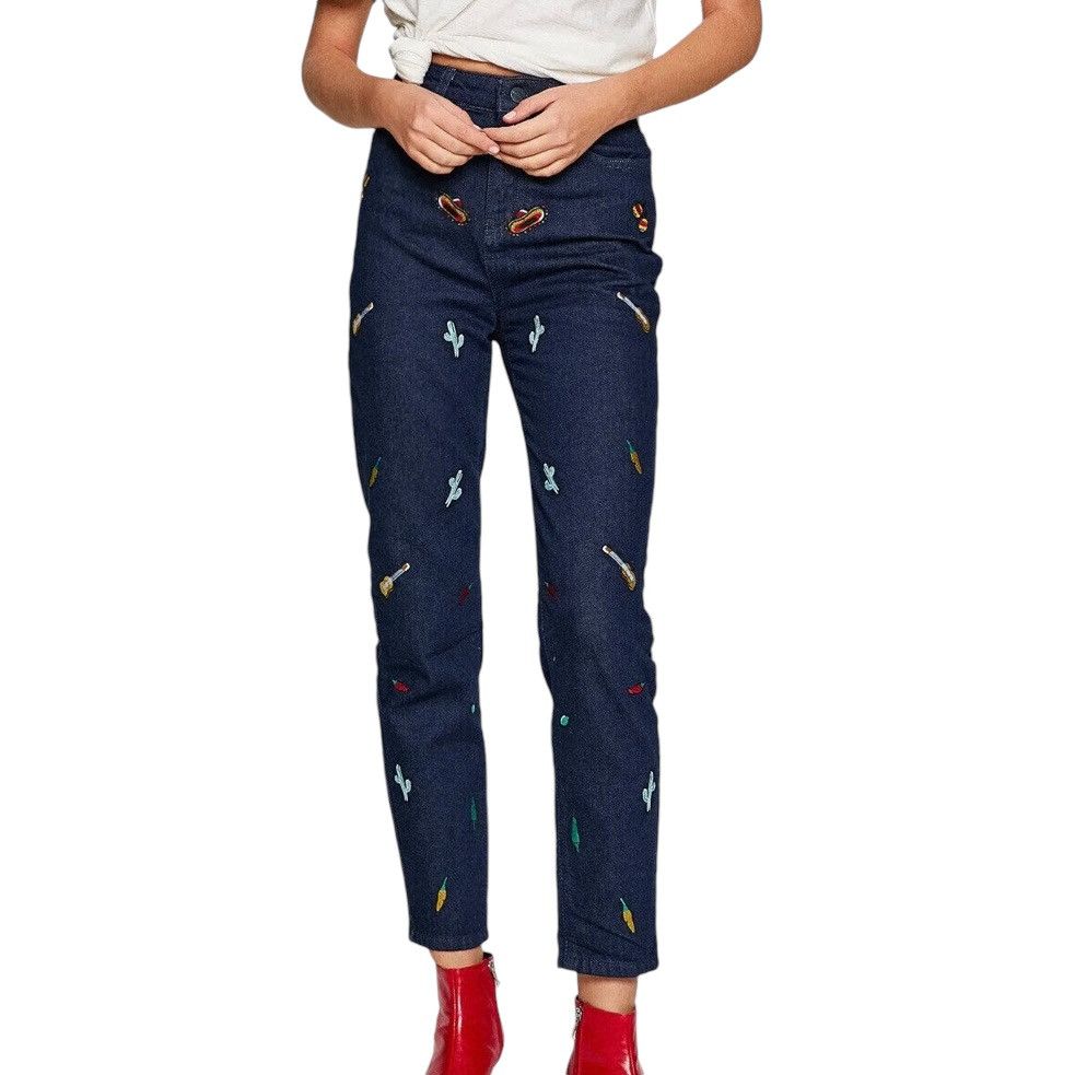 Other Koton embroidered Mexican theme Mom jeans Size 26" / US 2 / IT 38 - 1 Thumbnail