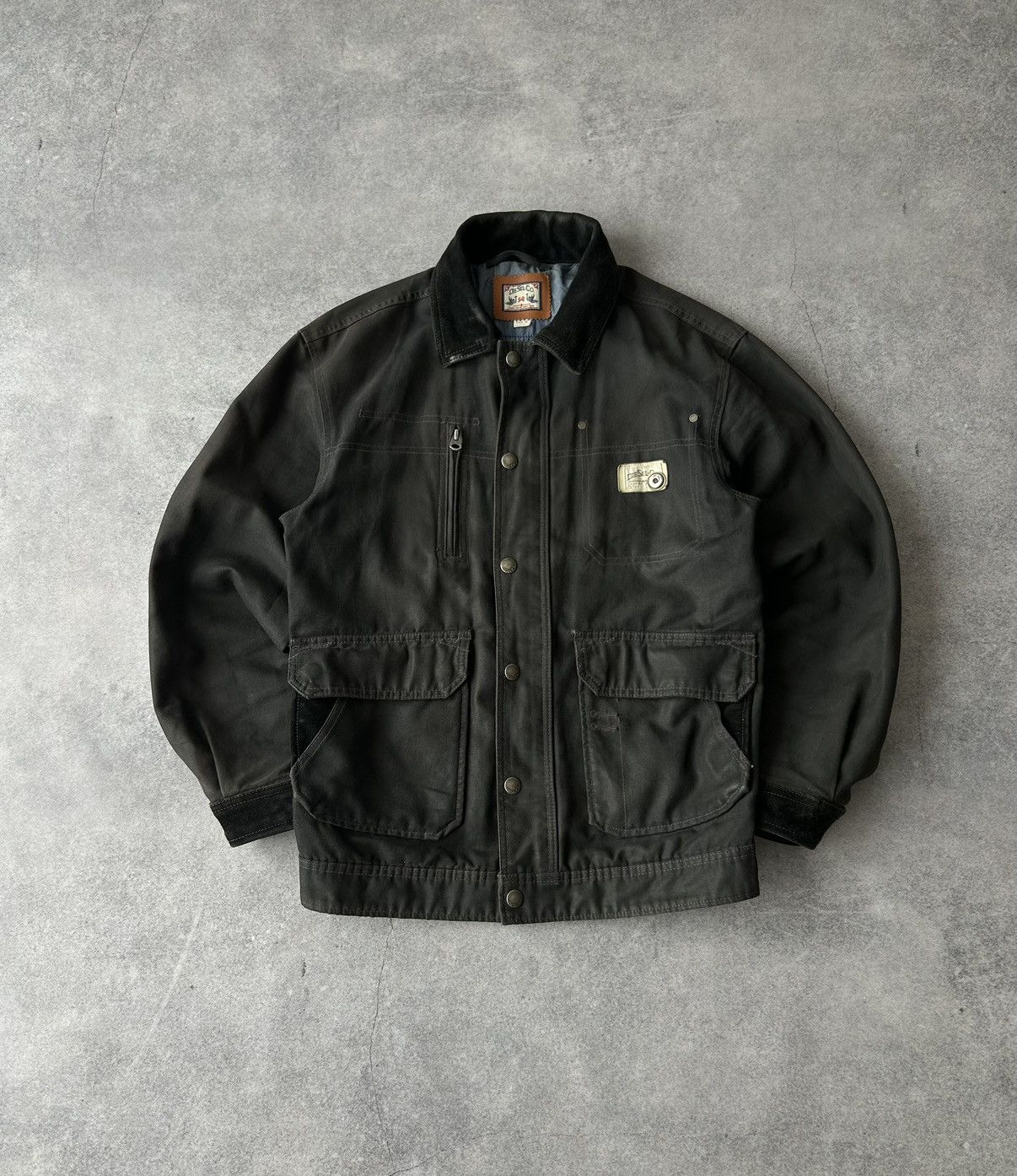 Diesel Vintage Diesel Waxed denim bomber jacket mens rare Size US M / EU 48-50 / 2 - 1 Thumbnail