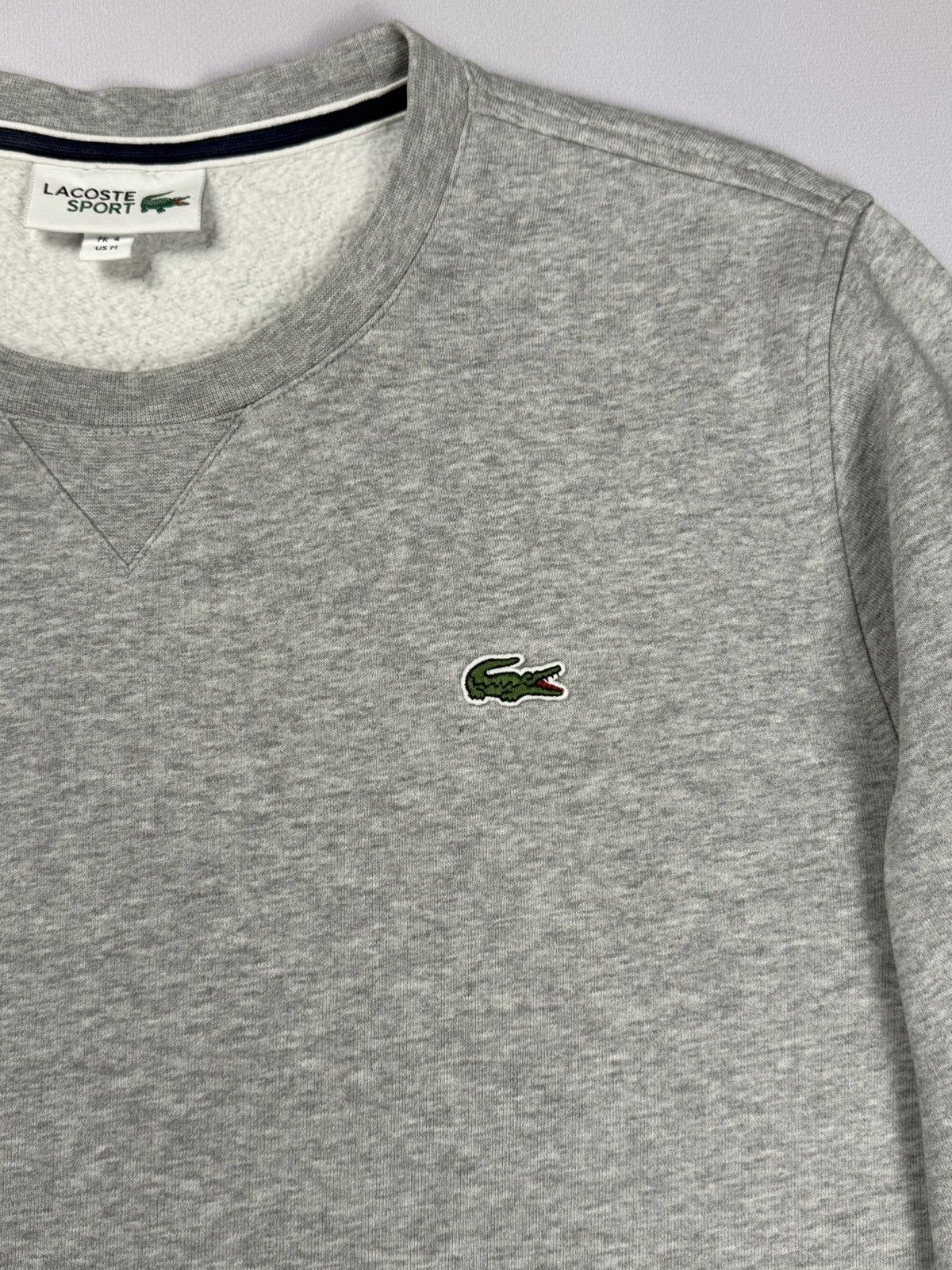 Lacoste Lacoste Gray Basic Crewneck Sweatshirt Size US S / EU 44-46 / 1 - 5 Thumbnail
