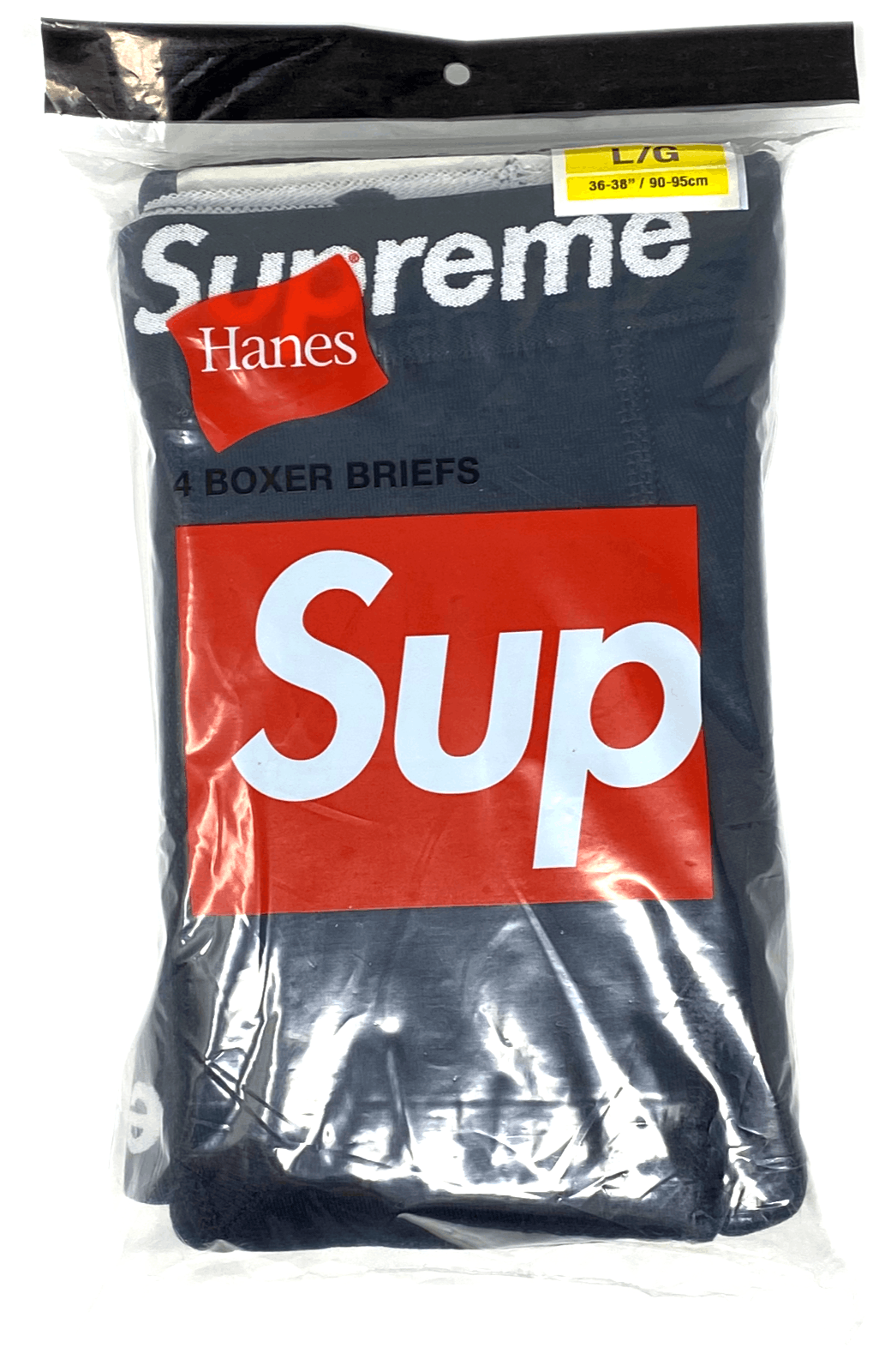 Hanes × Supreme Large - 4 PACK Supreme Hanes Black White Boxers Briefs Size 36 - 2 Thumbnail