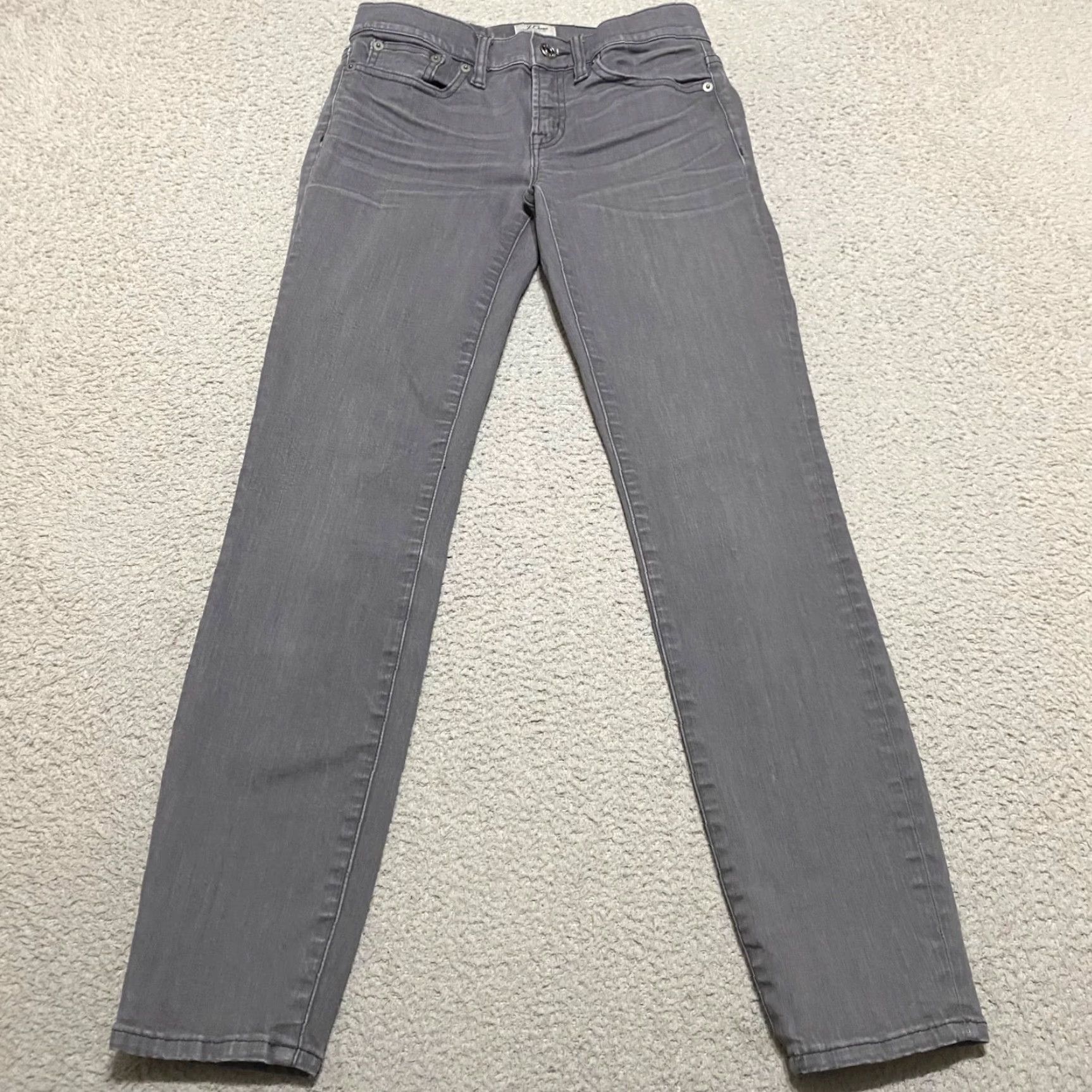 J.Crew J.CREW Jeans Gray Denim Mid Wash Toothpick Skinny 25 Regular Women’s Adult Size 25 Jeans Gray Denim Medium Wash Mid Rise Skinny Size 42" / US 20 - 2 Thumbnail