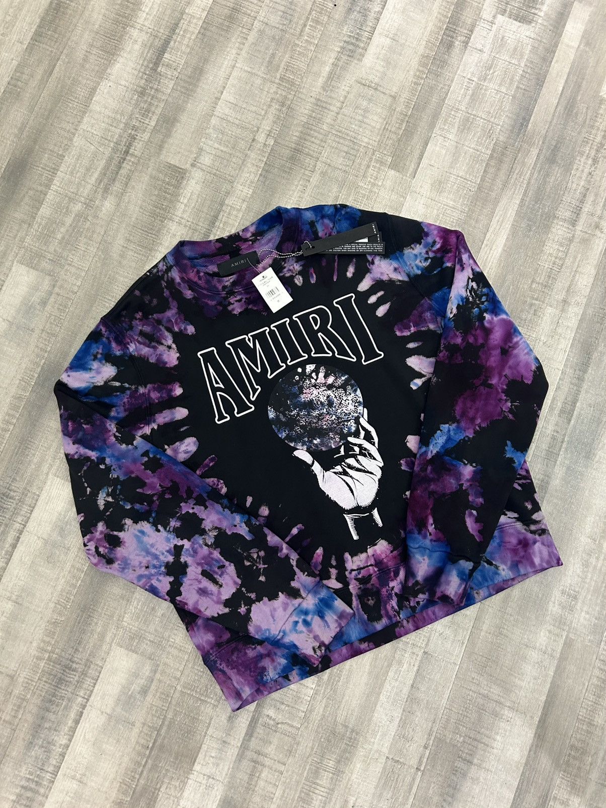 Amiri Amiri Crystal Ball Tie Dye Crewneck Sweatshirt Size US M / EU 48-50 / 2 - 1 Thumbnail