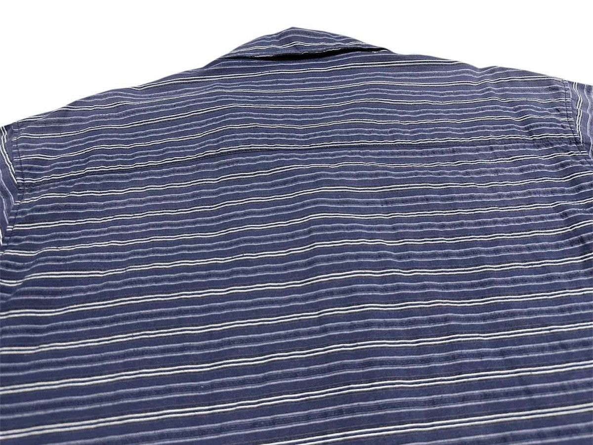 Japanese Brand 🔥Vintage Kansai Jeans Striped Open Collar Shirt Size US XL / EU 56 / 4 - 11 Thumbnail