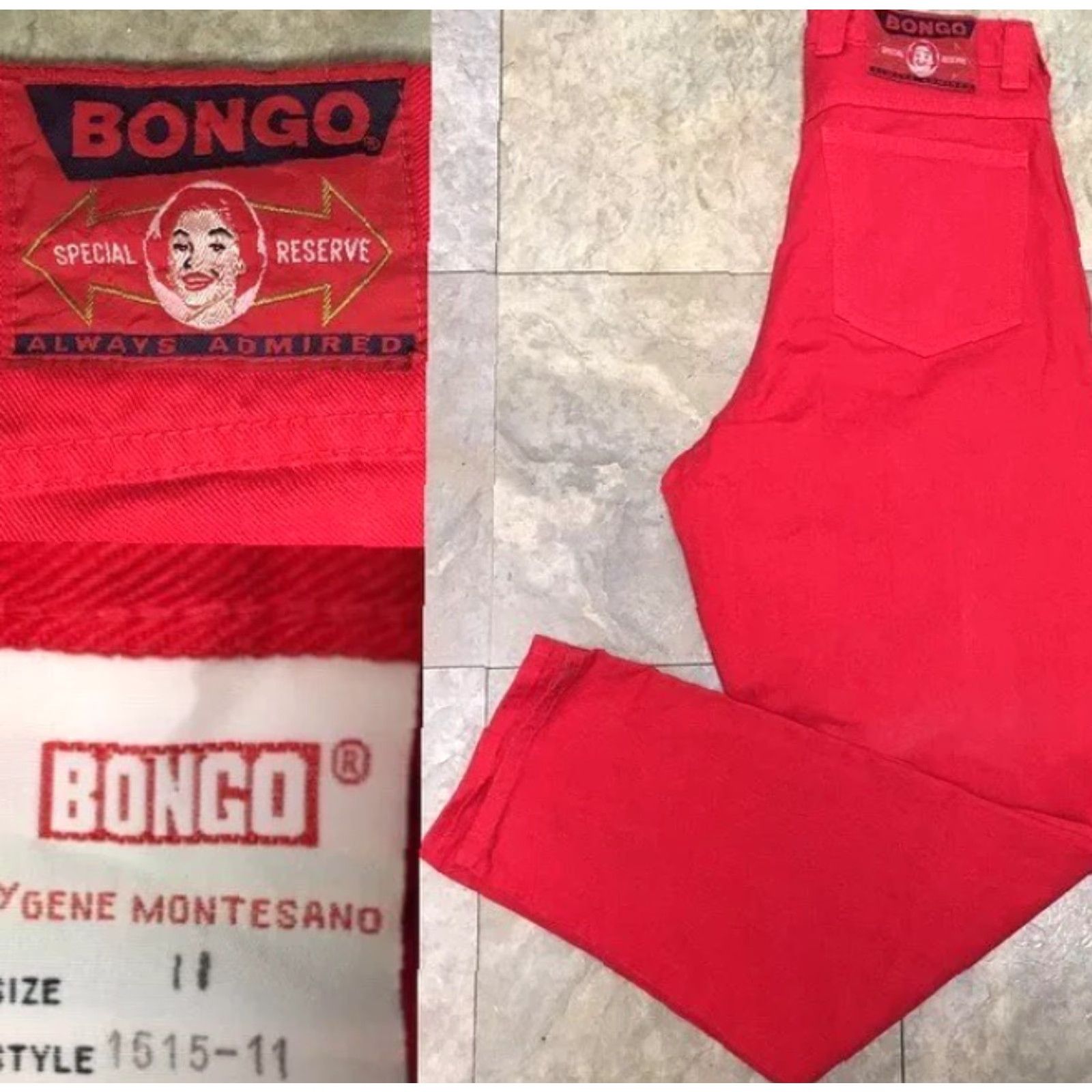Vintage VINTAGE Bongo Jeans Special Reserve High Waist Tapered Leg 11 30" Waist Red Boys? Wait Size 32" / US 10 / IT 46 - 2 Thumbnail