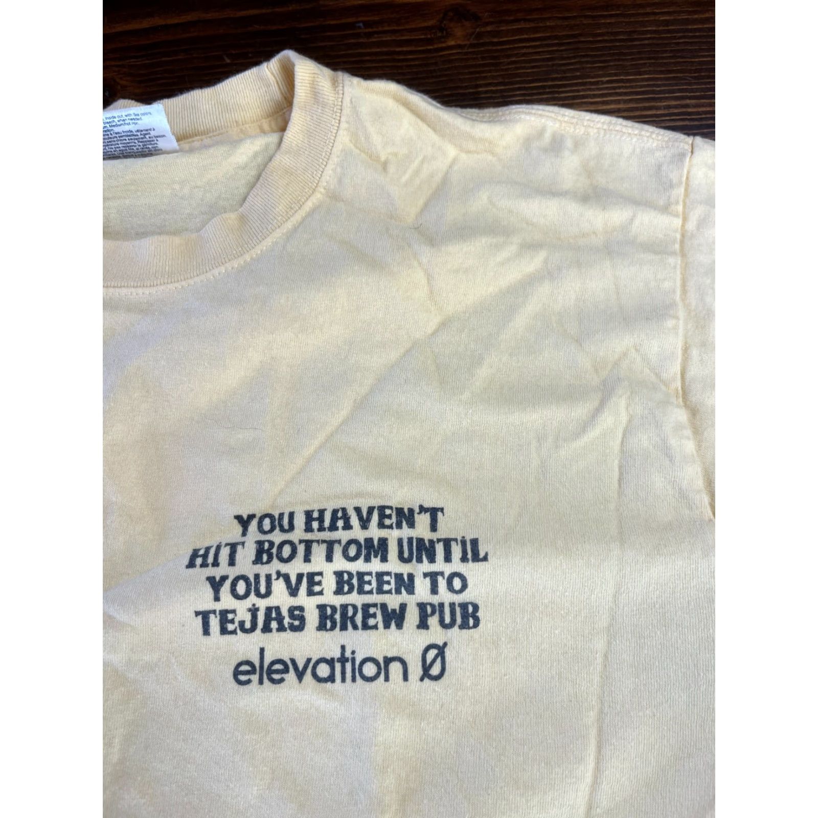 Port & Company Port & Company Shirt, Men's Size Medium, Yellow Graphic Tee, Tejas Brew Pub, TX, T-Shirt, Short Sleeve, Crew Neck, Regular Fit, Men, Yellow Size US M / EU 48-50 / 2 - 3 Thumbnail