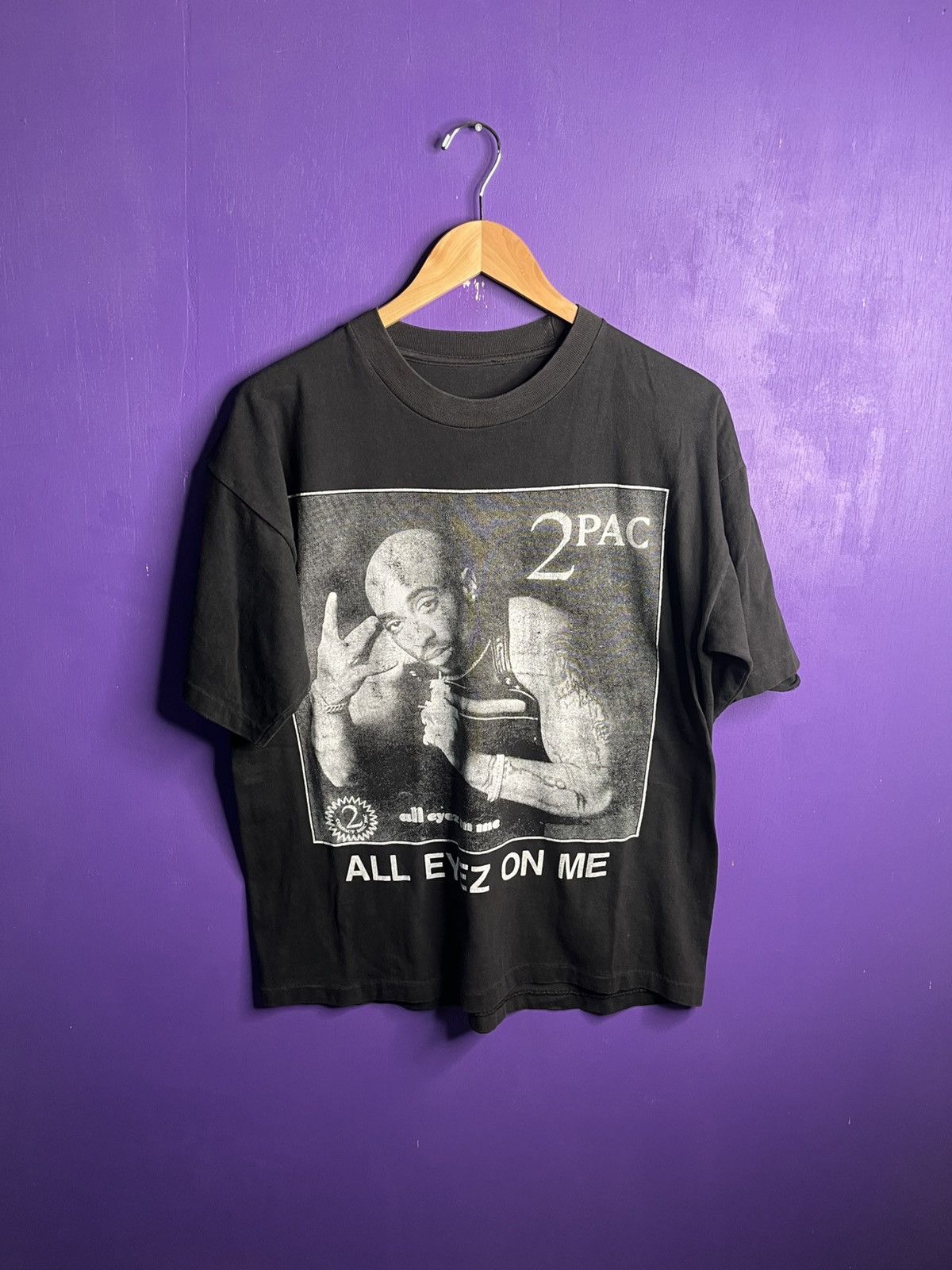 Rap Tees × Vintage Vintage 1996 RIP Tupac all eyez on me rap tee Size US L / EU 52-54 / 3 - 1 Thumbnail