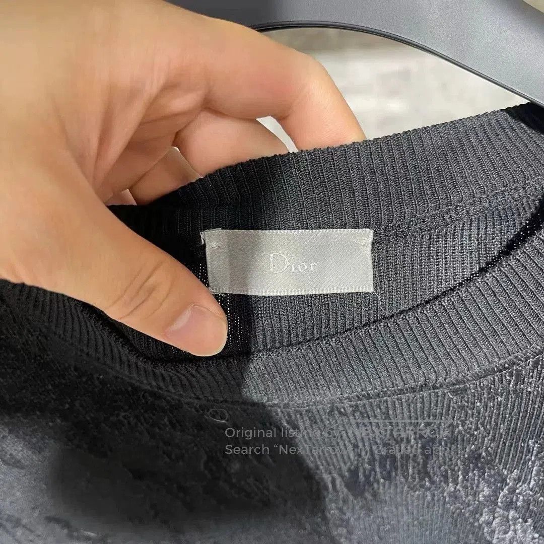 Dior dior distressed knit sweater in xs size. Size US XS / EU 42 / 0 - 3 Thumbnail