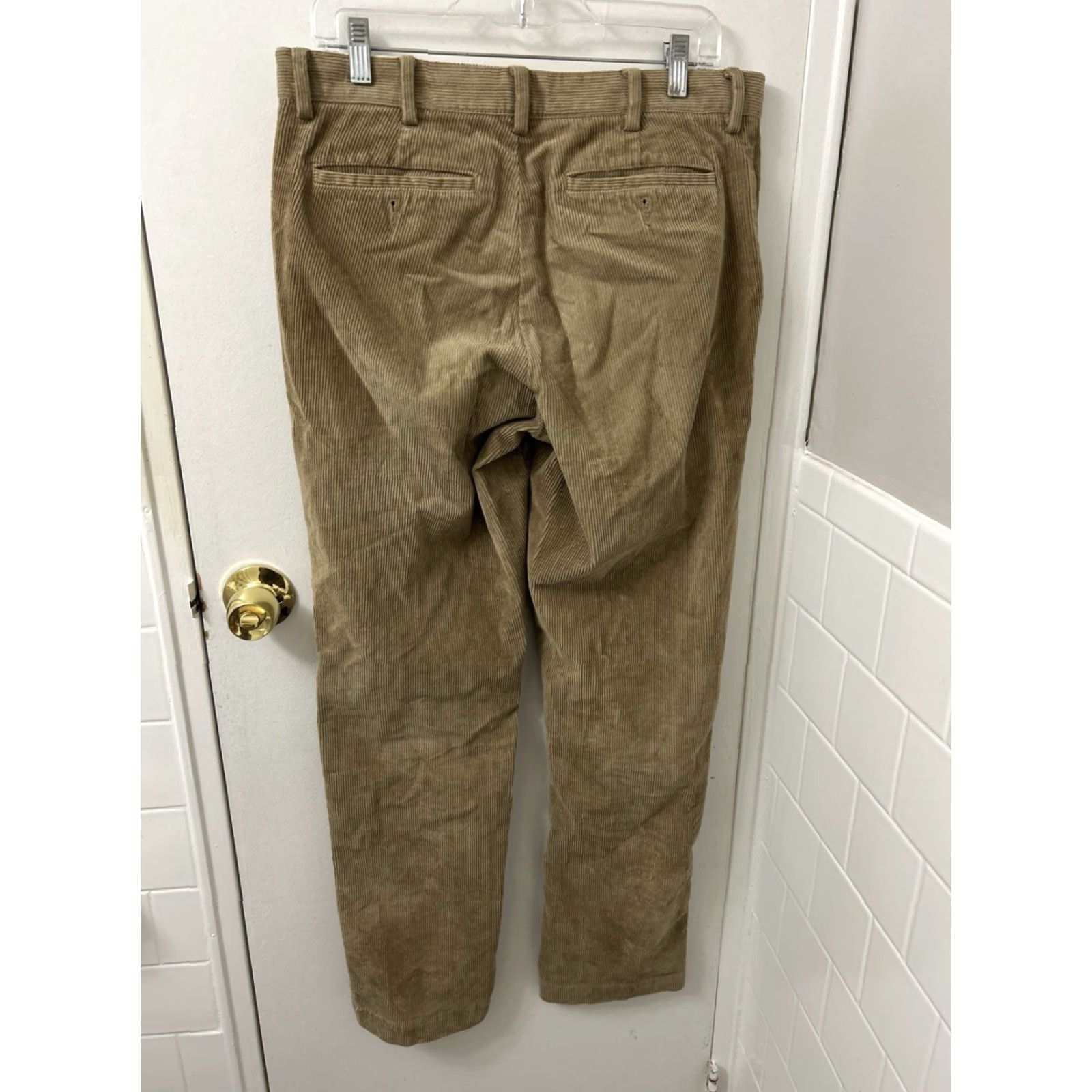 Vintage LL Bean Country Corduroy Pants Mens 32x32 Tan Classic Fit YKK Stretch 502835 Size US 32 / EU 48 - 7 Thumbnail