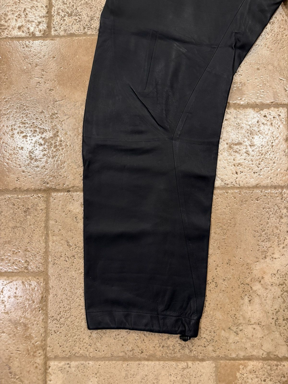 Bottega Veneta Bottega Veneta Daniel Lee FW19 Leather Jogger Pants Size US 33 - 2 Thumbnail