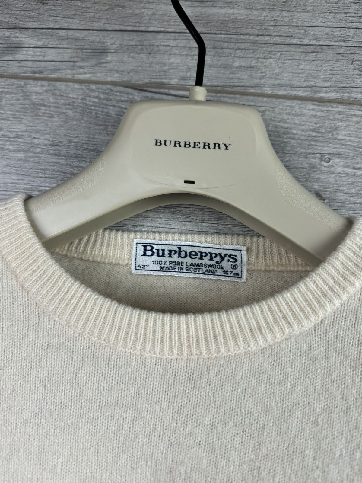 Designer × Vintage Burberrys Wool Sweater vintage Luxury size S Size US S / EU 44-46 / 1 - 9 Thumbnail