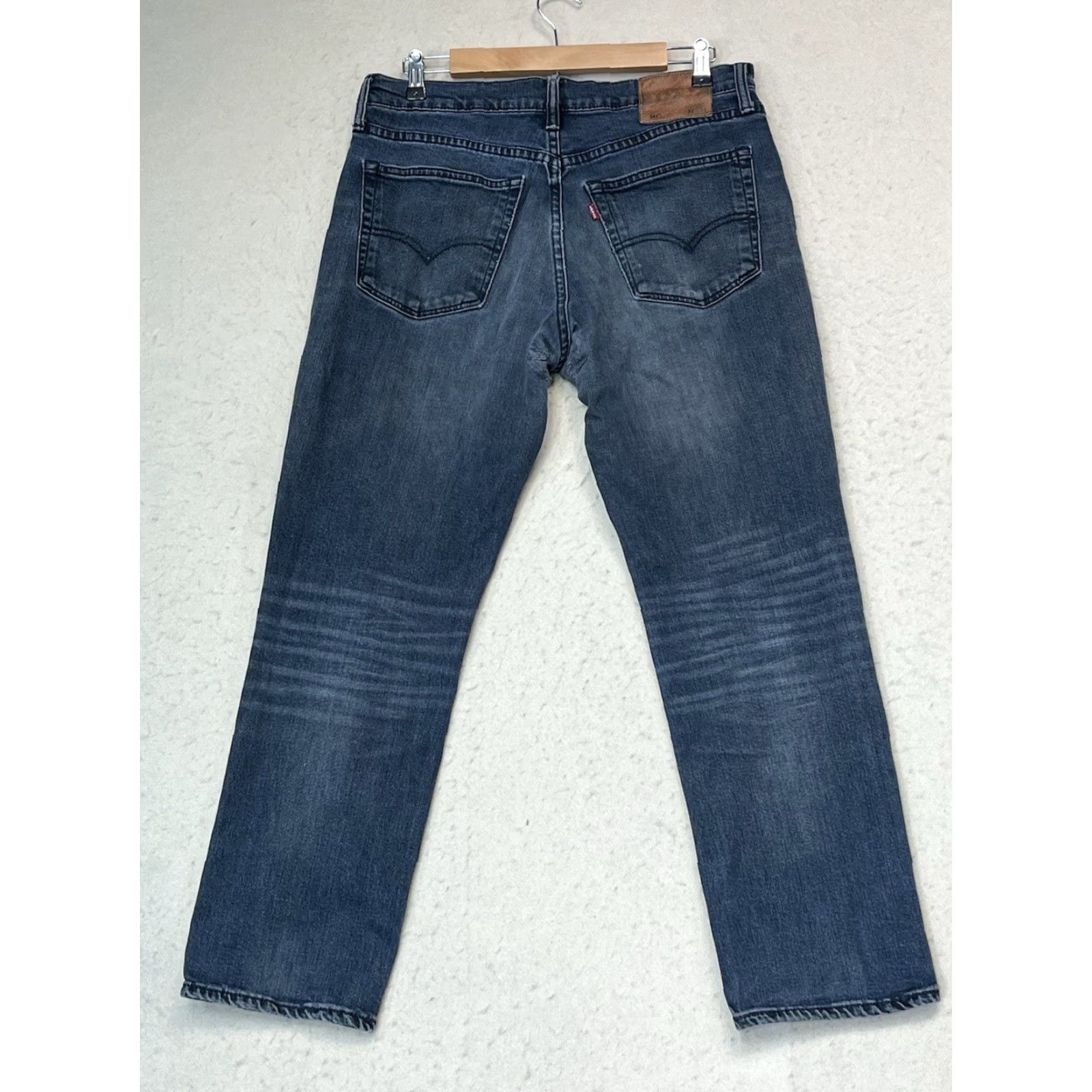 Denime LEVIS BLUE JEANS MENS 541 32x30 ATHLETIC FIT DISTRESSED 100% COTTON DENIM Regular 5-Pocket Size US 32 / EU 48 - 2 Thumbnail