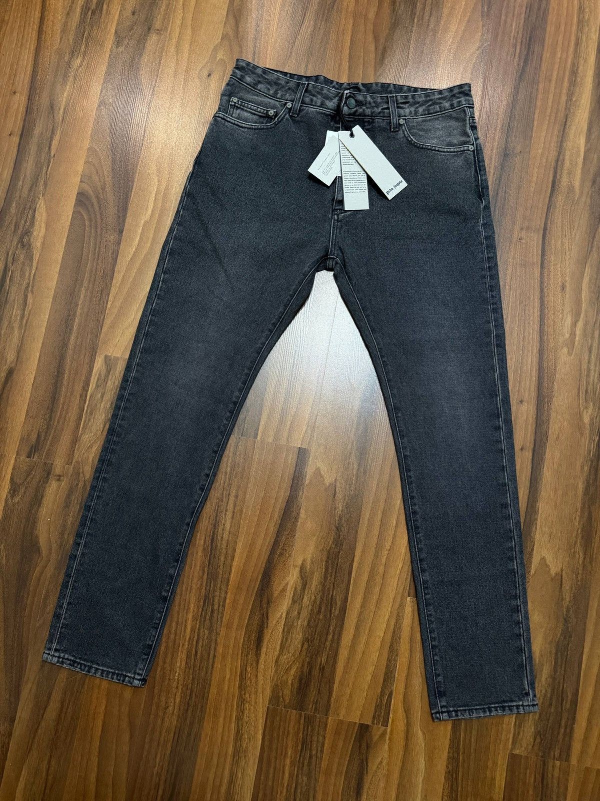 Palm Angels Palm Angels Jeans Back Logo Grey Size US 32 / EU 48 - 1 Thumbnail