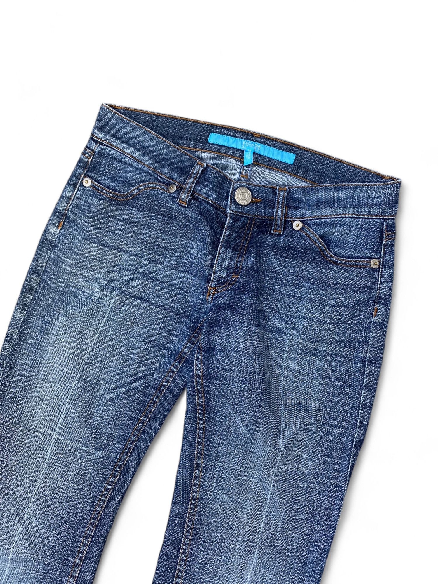 Escada × Escada Sport Vintage Esacada Sport Boot Cut Distressed Jeans Y2K Size 34" / US 12 / IT 48 - 3 Thumbnail