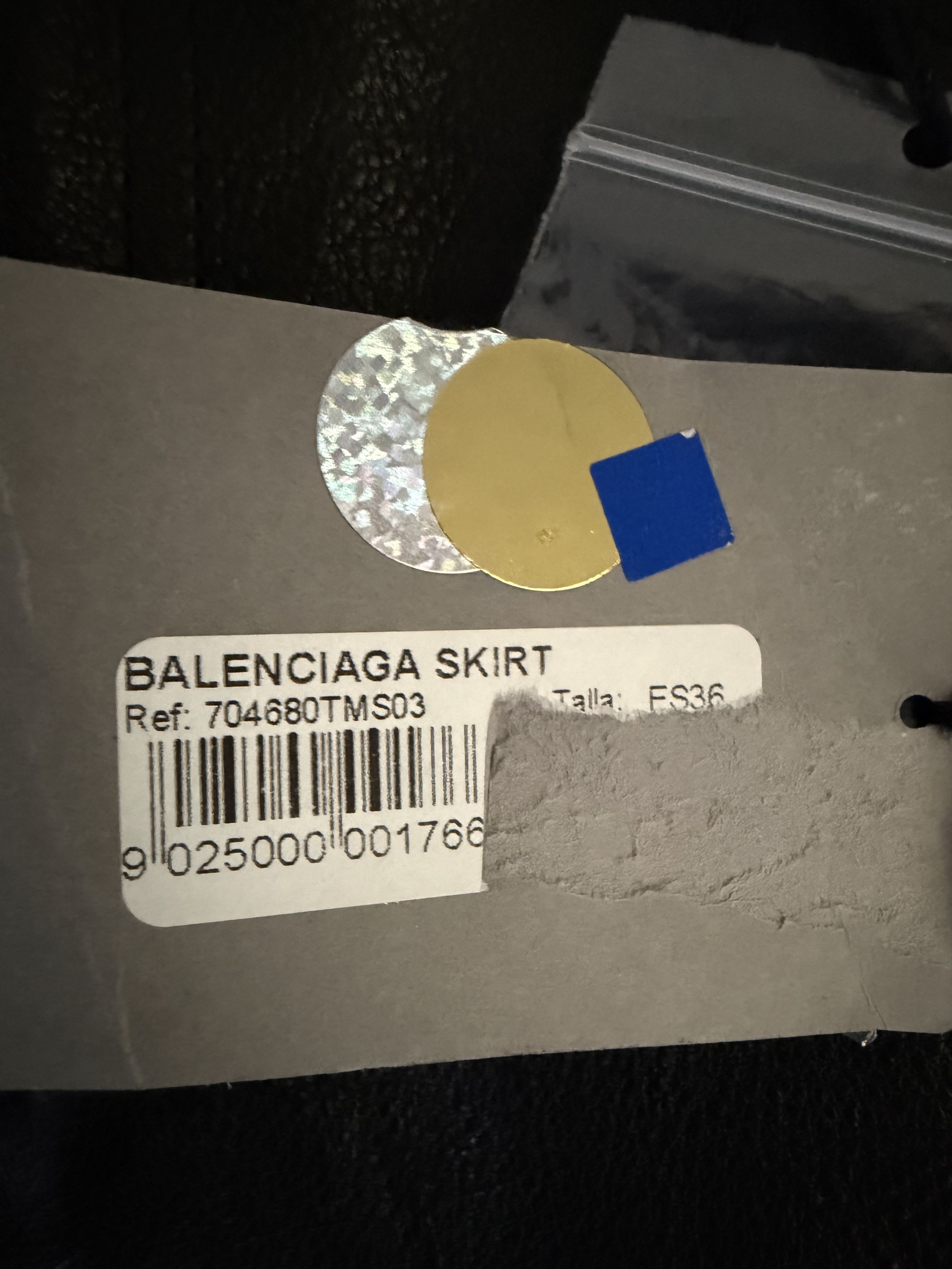 Balenciaga Asymmetric Buffalo Leather Biker Mini Skirt Size 26" / US 2 / IT 38 - 12 Thumbnail