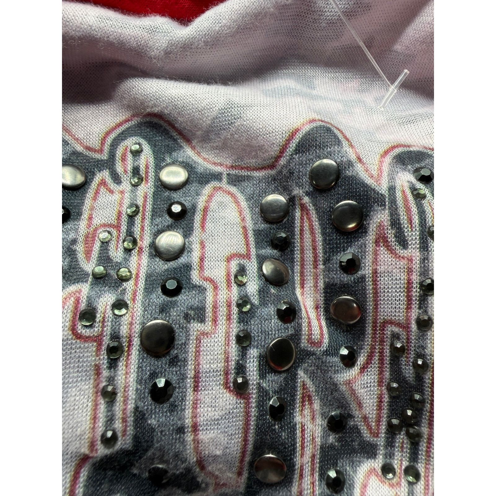 Unowned Buckle Daytrip sz L NWT Burnout Hoodie Graphic Studded Y2K Size L / US 10 / IT 46 - 8 Thumbnail