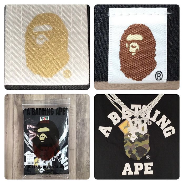 Bape BAPE × ¥ellow Bucks College logo T-shirt a bathing ape | Grailed