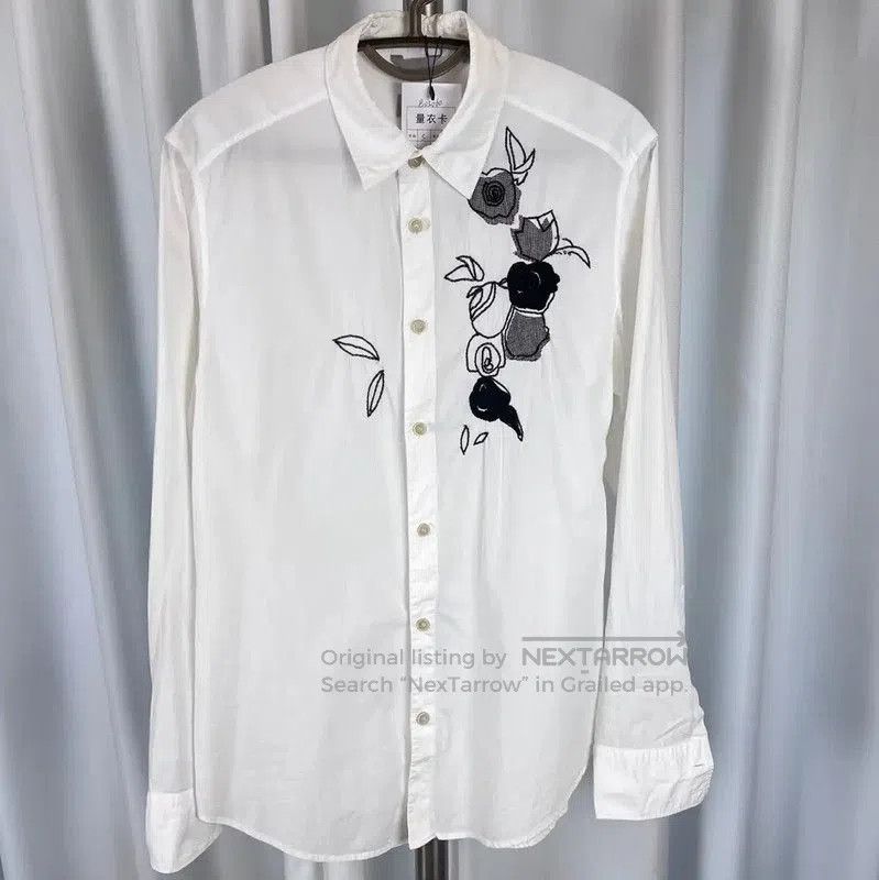 Kenzo KENZO White Cotton Long Sleeve Shirt for Men . Size US S / EU 44-46 / 1 - 1 Thumbnail