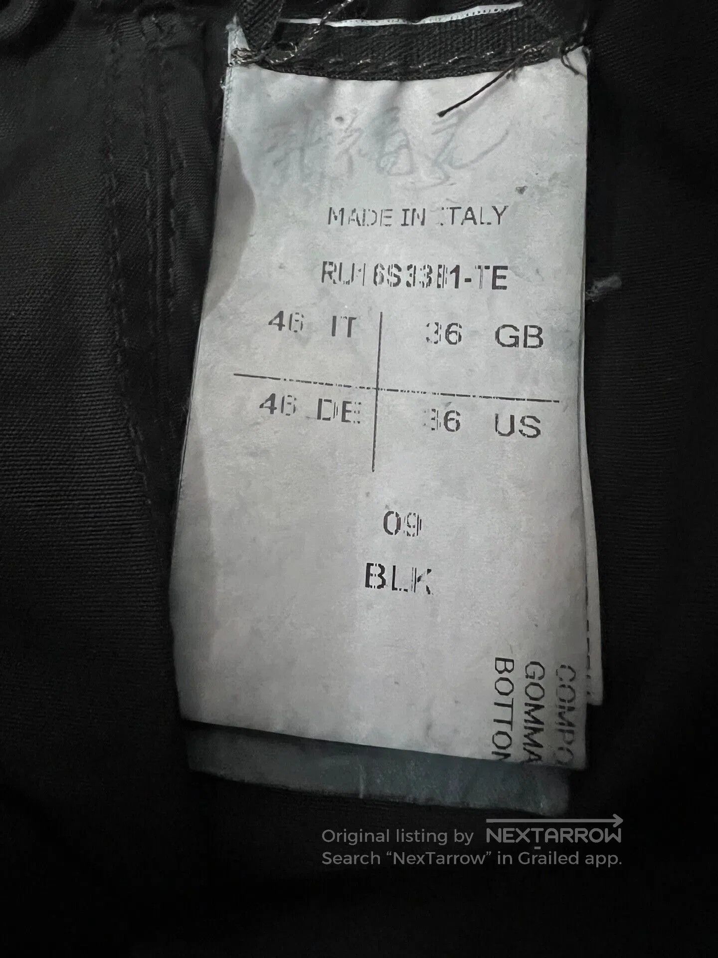 Rick Owens Rick Owens Black Three. Size US 30 / EU 46 - 4 Thumbnail