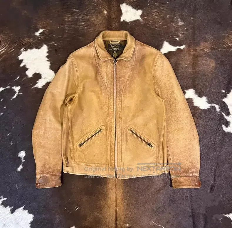 RRL Ralph Lauren RRL Ralph Lauren Outdated vintage cowhide leather jacket j Size US S / EU 44-46 / 1 - 1 Thumbnail
